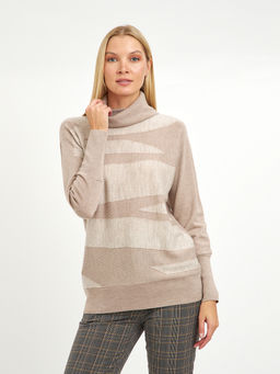 водолазка женская бежевая из шерсти