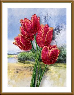 Набор для вышивания Нова Слобода ДК 4502 Голландские красавицы 18 х 24 см