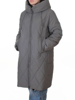 A612 GRAY/MENTHOL Куртка зимняя женская (верблюжья шерсть, 120 гр. холлофайбер)