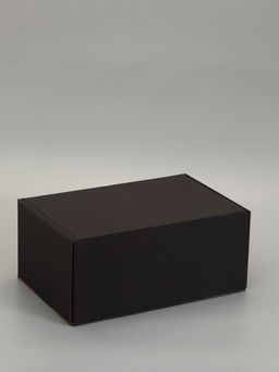 Коробка самосборная "Почтовая", черная, 40 х 27 х 18 см,