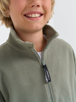 Олимпийка флисовая Колор блок Графит/Олива 7+ - Bungly фото 5