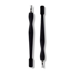 Цена за 2 шт. Триммер - пушер, 12 см, покрытие Soft Touch, чёрный