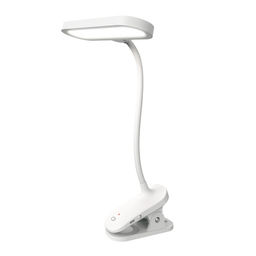 ULM-D602 10W/3000-6000K/DIM WHITE Светильник настольный светодиодный прищепка. Сенсорный выключатель. Диммер. Белый. TM Uniel
