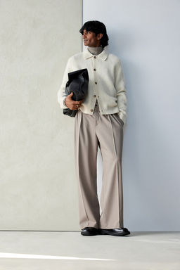 Cardigan cepillado en mezcla de lana Regular Fit - H&m фото 2