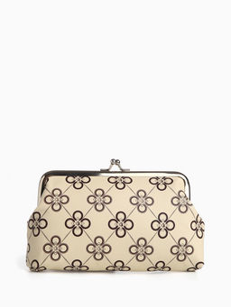 Косметичка на фермуаре, цвет бежевый