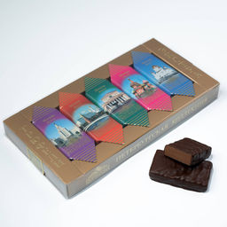 Шоколадные конфеты Трюфели Экстра Виды Москвы 190 г - Петербургская коллекция фото 4