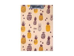 Доска-планшет с зажимом Berlingo "Craft", крафт-бумага с рисунком (APp_04400) ассорти