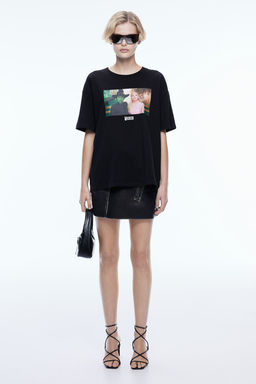 Camiseta boxy con estampado - H&m фото 3