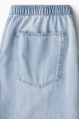Pantal?n denim con cord?n de ajuste - H&m фото 5