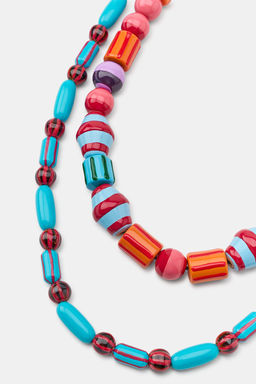 PACK 2 COLLARES BOLAS RAYAS / Multicolor - Zara фото 6