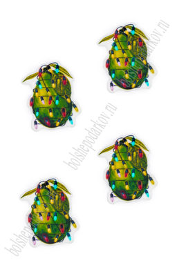 Кабошон-вырубка "Авокадо с гирляндой" (10 шт) SF-6034