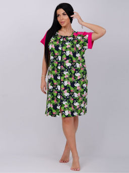 Халат "Анастасия" лебеди, трикотаж