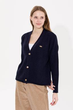 U. S. Polo Assn Женский темно-синий трикотажный кардиган