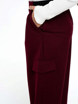 Бордовые брюки для девочки Mooriposh, модель 0426 - Инфанта фото 6