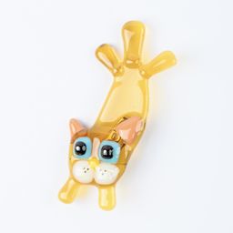 Брошь Довольный кот - Стрекоза фото 2