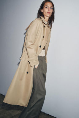 WATER REPELLENT DOUBLE-BREASTED TRENCH COAT ZW COLLECTION - Zara фото 3