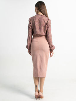 Юбка вельветовая Ялта (розовая) Ю15206-10М - Lt collection фото 3