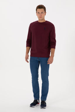 Erkek Bordo Basic Sweatshirt - U.s. polo assn фото 4