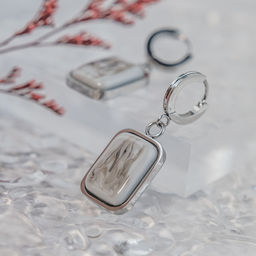 Серьги из муранского стекла GREY CUT LC3472 - Vloes фото 3