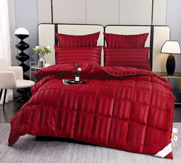 Одеяло Alanna Страйп-сатин с простыней и наволочками Зима ODALASS007