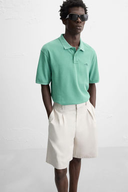 WASHED PIQU_ POLO SHIRT - Zara фото 5