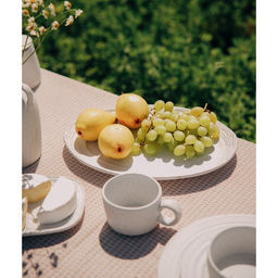 Блюдо SL Home «Арена Бланка», 34×24 см, керамика, белое