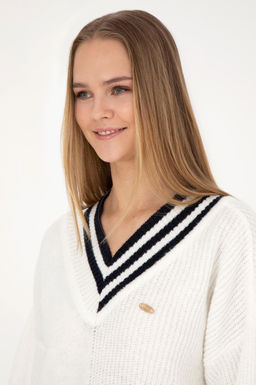 Женский кремовый свитер - U.s. polo assn фото 8