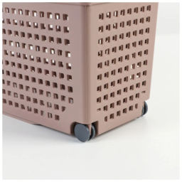 Контейнер "Лофт" хозяйственный на колесах узкий 355х130х170мм (латте) 621020 "Виолет"