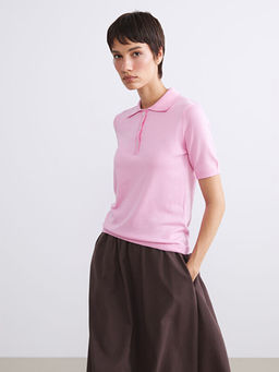 Polo Yaka Kad?n Triko Kazak