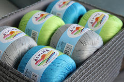 Пряжа ALPINA LILY 100% мерсеризованный хлопок 10 шт. х 50 г 175 м  5 м