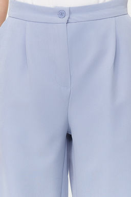 TRENDYOLMILLA Lacivert Wide Leg/Genis Paca Dokuma Kumas Pantolon TWOAW22PL0139 фото 10