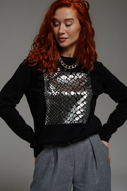 8519 Футболка с длинным рукавом женская