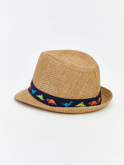 Dinozor Bask?l? Erkek Bebek ?apka