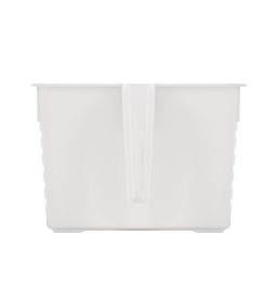 Цена за 2 шт. Корзина для хранения с ручкой (белый) М8973