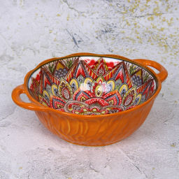 Форма керамическая для запекания "Марракеш" оранж 24*19,5*7см