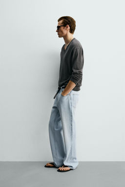 JEANS FLARE FIT / Azul claro - Zara фото 4