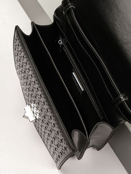 LACCOMA сумка Q8020-1-черный натуральная кожа  фото 6