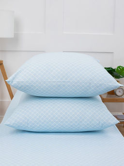 Комплект постельного белья 1,5-спальный, бязь Комфорт (Виши, голубой) - Ивановотекстиль фото 9