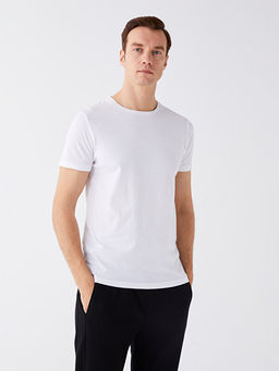 Bisiklet Yaka Penye Erkek Ti??rt