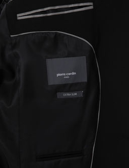 Siyah Extra Slim Fit Yelekli Tak_m Elbise