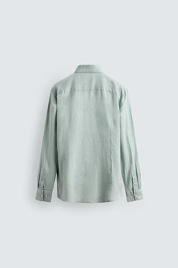 CAMISA REGULAR FIT 100% LINO / Caramelo - Zara фото 8