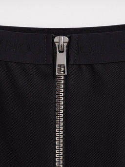 CONTE Фактурная mini-юбка А-силуэта на молнии LU 1621 black - Conte elegant фото 7