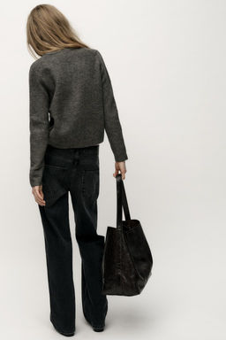 KNIT CARDIGAN WITH METAL BALL BUTTONS - Zara фото 5