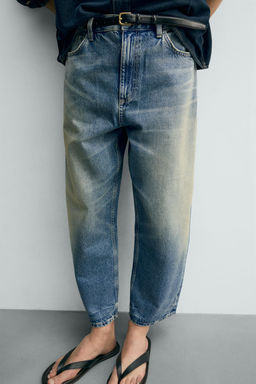 JEANS TAPERED WIDE FIT / Azul - Zara фото 6
