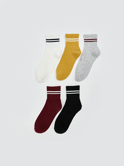 Bask?l? Kad?n Soket ?orap 5li