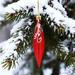 Набор новогодних украшений "Узоры" (6шт х 12см)