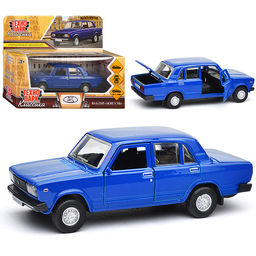 Машина металл LADA ВАЗ-2105 1997 12 cm, (двери, багаж, океан.)инерц.,в коробке