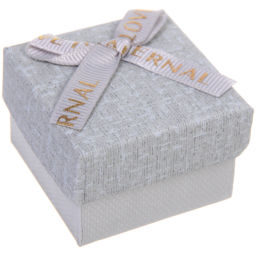 Цена за 12 шт. Коробка подарочная "Настроение" 5*5*3,5 см, Серый