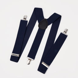 Подтяжки взрослые, ширина 3.5 см, тёмно-синяя