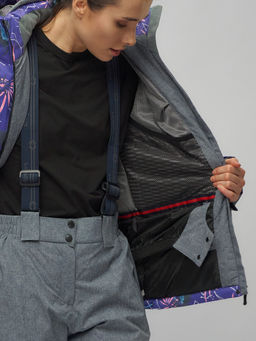 Горнолыжный костюм женский фиолетового цвета 02216F - Chunmai фото 16